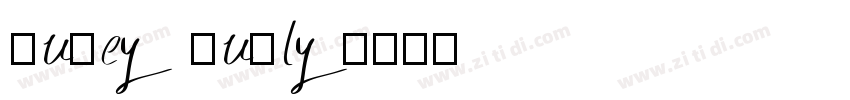 Surey Curly字体转换